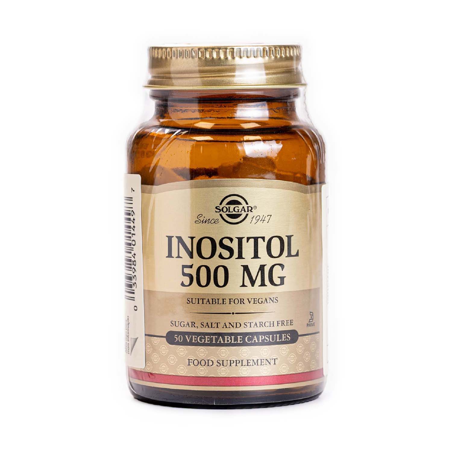 Inositol 500mg 50 cápsulas Solgar