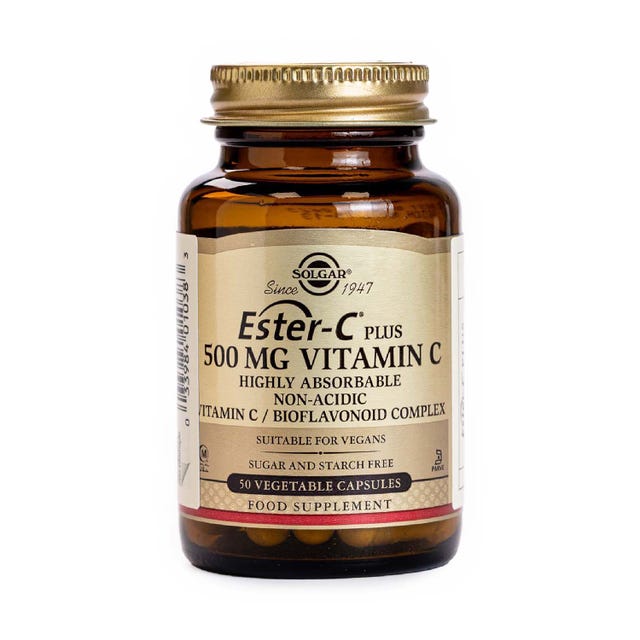 Vitamina C Ester-C Plus 500 mg 50 cápsulas Solgar