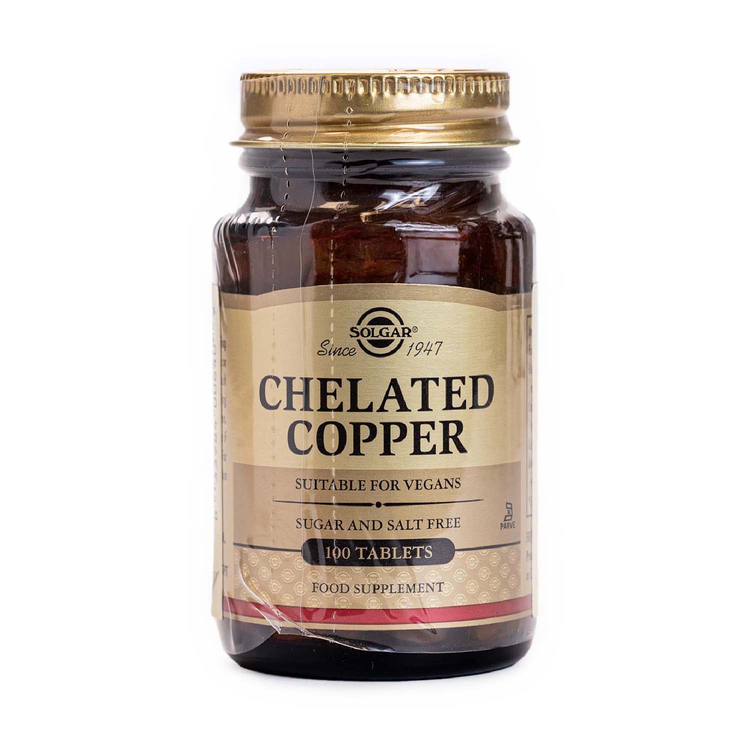 Cobre Quelado 100 comprimidos Solgar