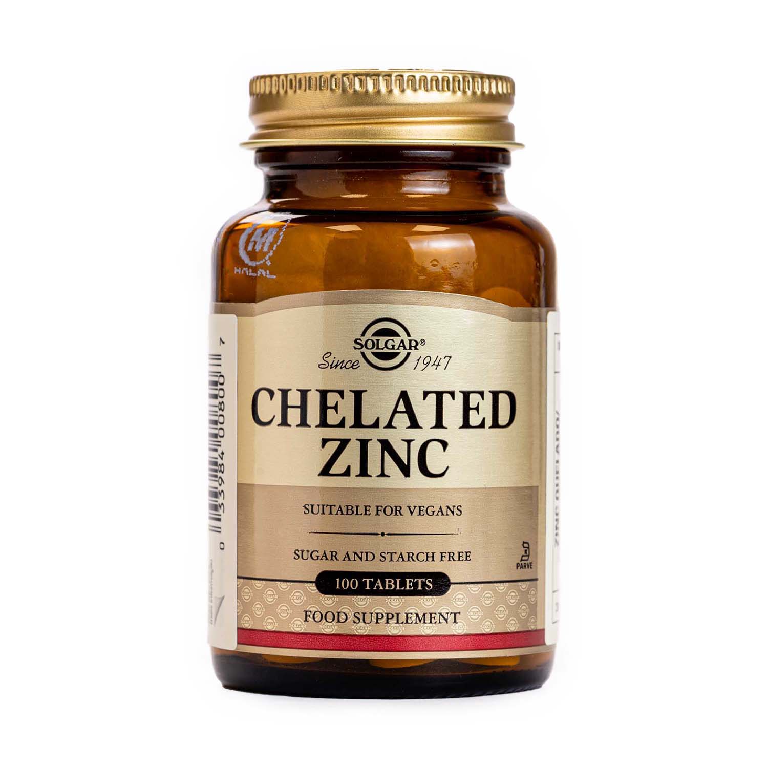 Zinc Quelado 100 comprimidos Solgar