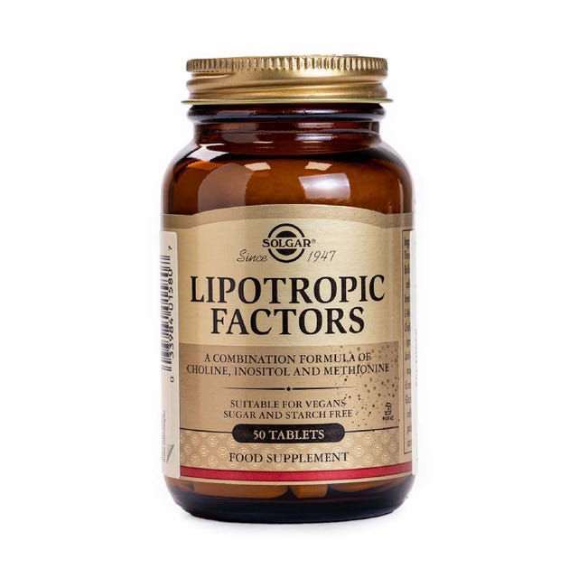Factores Lipotrópicos 50 comprimidos Solgar