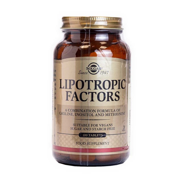 Factores Lipotrópicos 100 comprimidos Solgar
