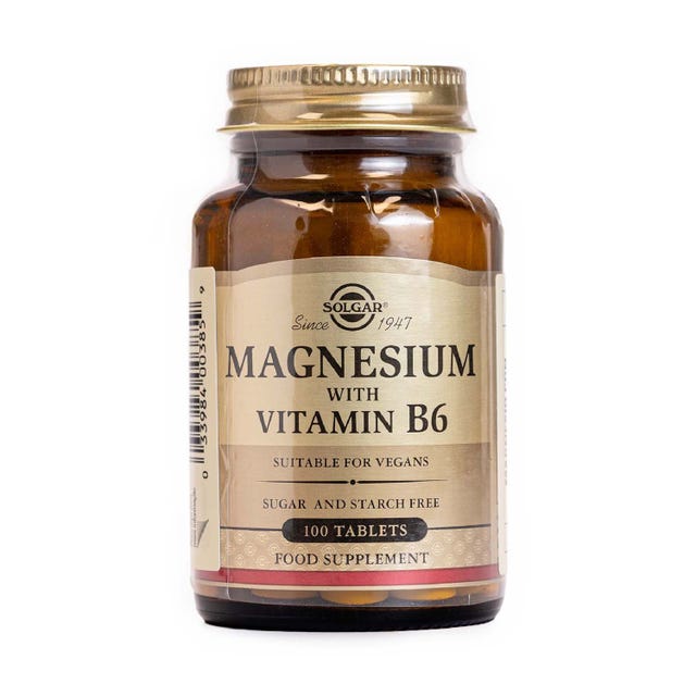 Magnesio con Vitamina B6 100 comprimidos Solgar
