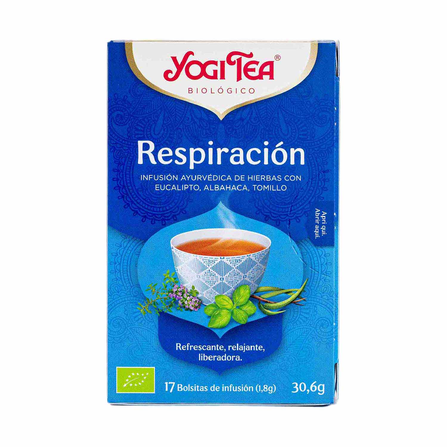 Infusión Respiración 17 filtros Yogi Tea