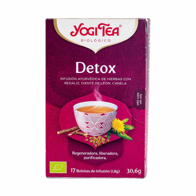 Infusión Detox 17 filtros Yogi Tea