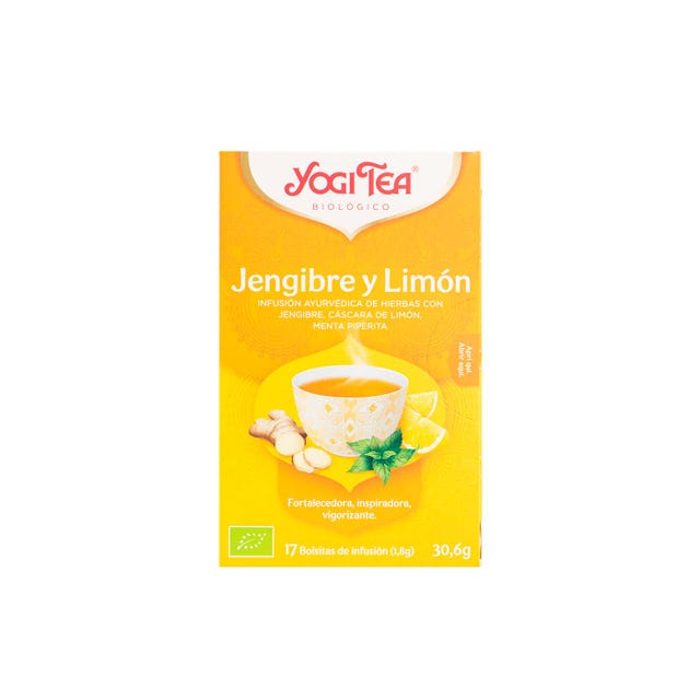 Infusión Jengibre y Limón 17 filtros Yogi Tea