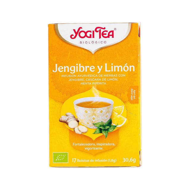 Infusión Jengibre y Limón 17 filtros Yogi Tea