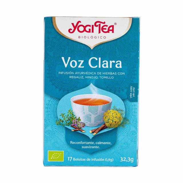 Infusión Voz Clara 17 filtros Yogi Tea
