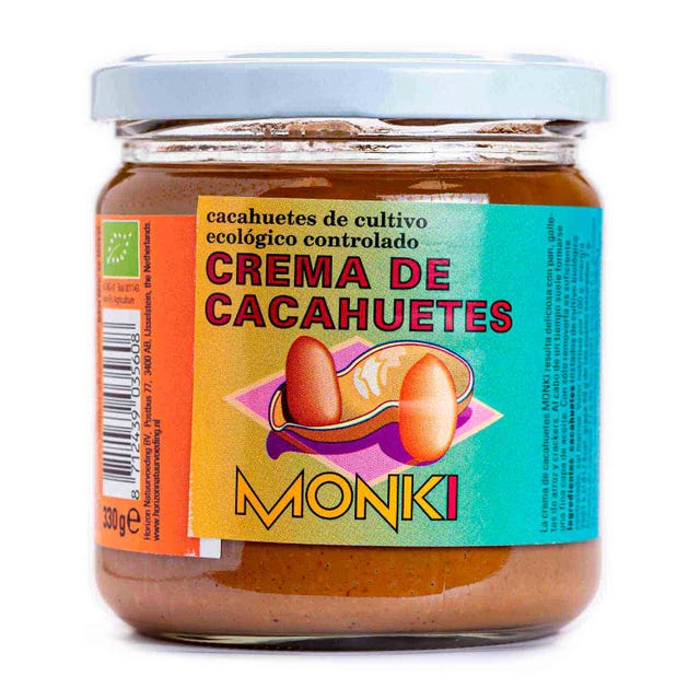 Crema de cacahuete 330g Monki