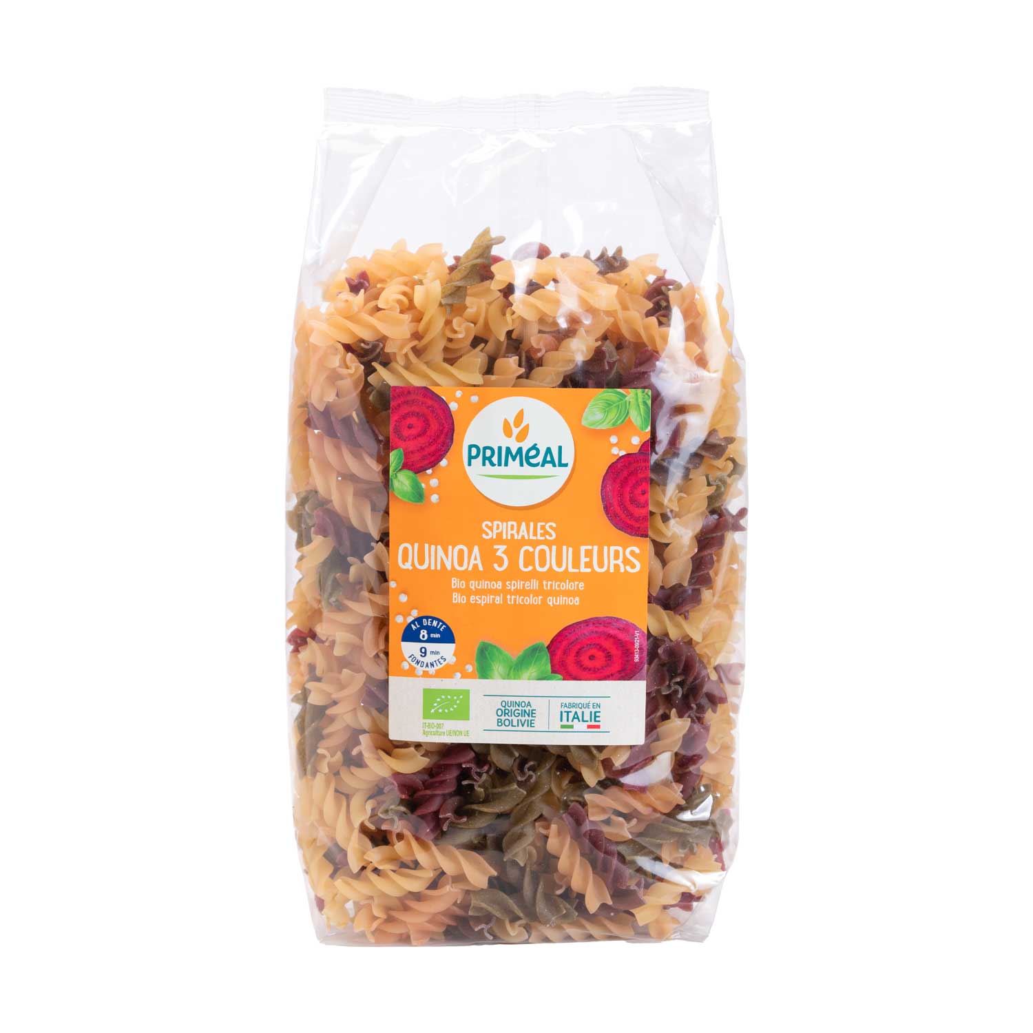 Espiral de quinoa tricolor 500g Priméal