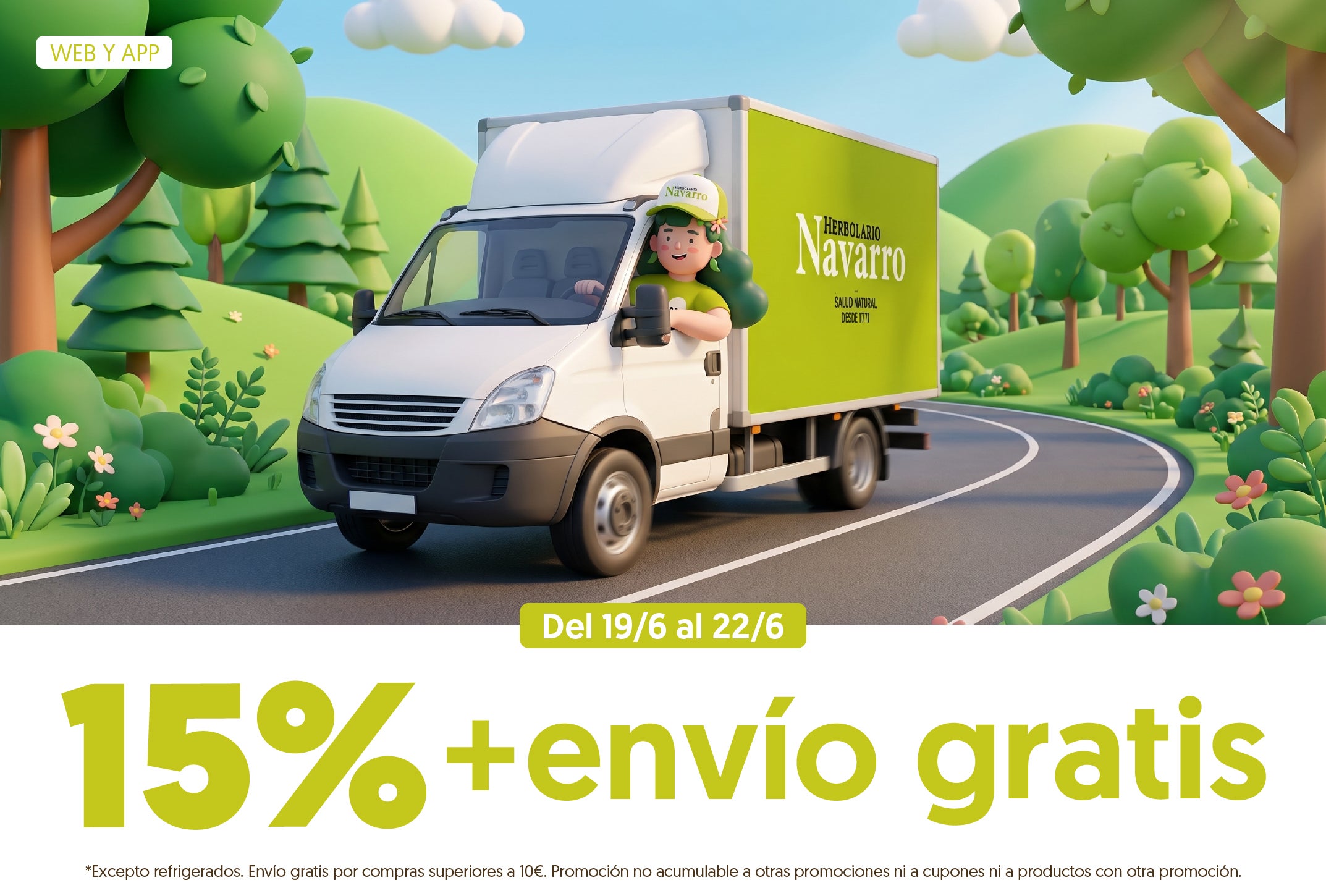 15% + envío gratis