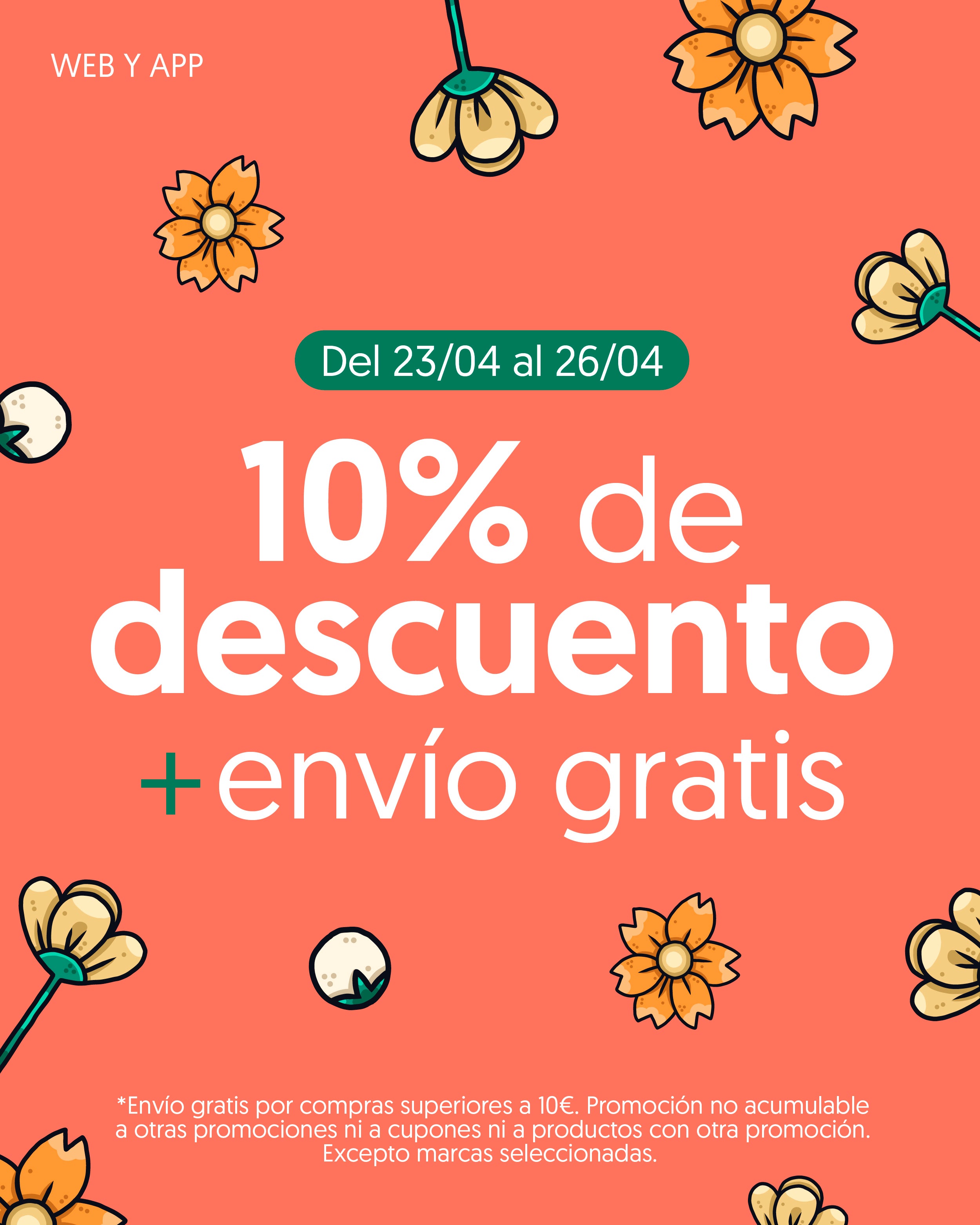 10% descuento envío gratis
