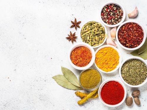 Especias, condimentos funcionales